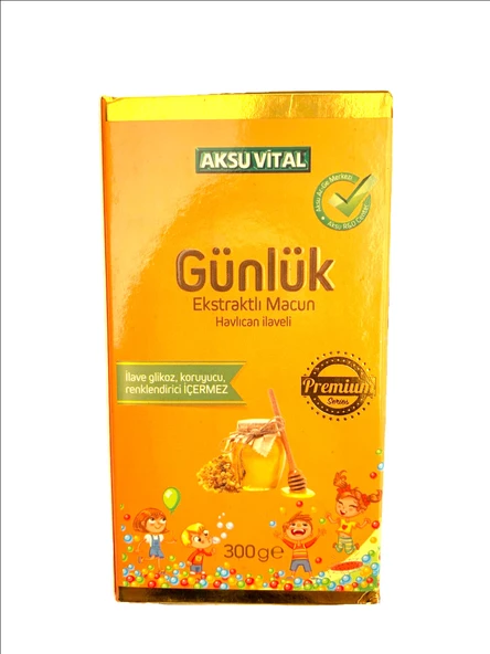 AKSUVİTAL GÜNLÜK EKSTRAKTLI MACUN 300 gr