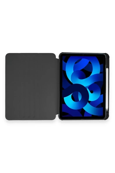 İpad Mini 6 Uyumlu Kılıf Katlanır Kalem Bölmeli Standlı Uyku Modlu Akıllı Kapak - 4