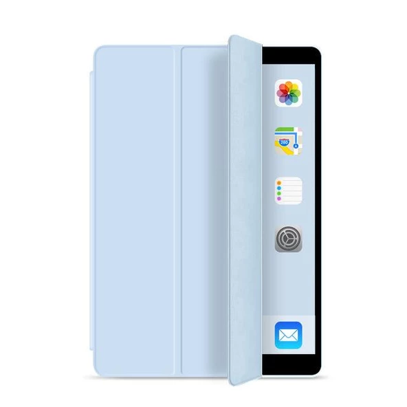 İpad Mini 6 Uyumlu Kılıf Katlanır Kalem Bölmeli Standlı Uyku Modlu Akıllı Kapak - 10