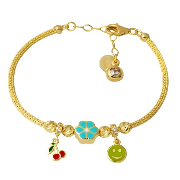 Papatya Altın Pandora Çocuk Bilekliği ürün görseli 1