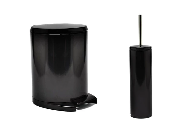 Primanova Cigo Pedallı Paslanmaz Çelik Çöp Kovası + Klozet fırçası - 4