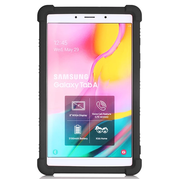 SM Galaxy Tab A 8.0 (2019) T290-T295 Kılıf Standlı Silikon Kılıf