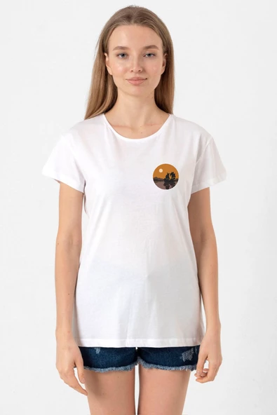 One Piece Anime Thousand Sunny Beyaz Kadın Bisikletyaka Tshirt ürün görseli 1