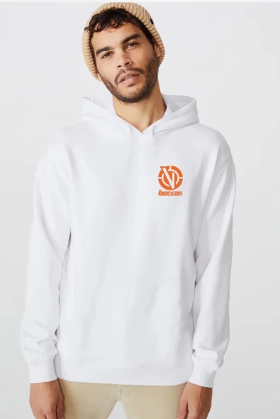 Rick And Morty Vindicators Beyaz Erkek 3ip Kapşonlu  Sweatshirt