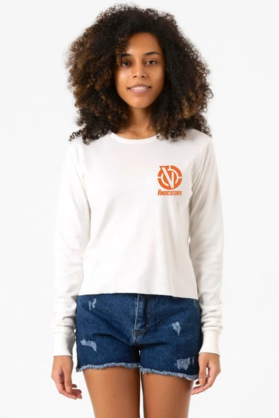 Rick And Morty Vindicators Ekstra Uzunkol Sweatshirt Ekru