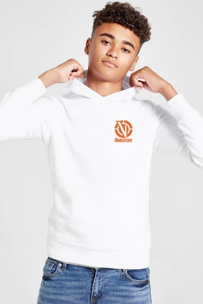 Rick And Morty Vindicators Beyaz Çocuk 3ip Kapşonlu  Sweatshirt