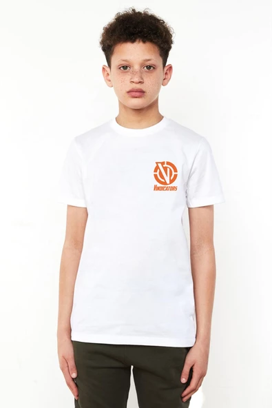 Rick And Morty Vindicators Beyaz Çocuk Bisikletyaka Tshirt