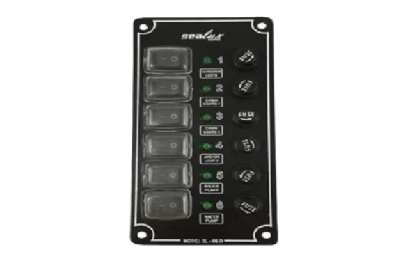 Switch Panel 6 Anahtarlı İzoleli Dikey