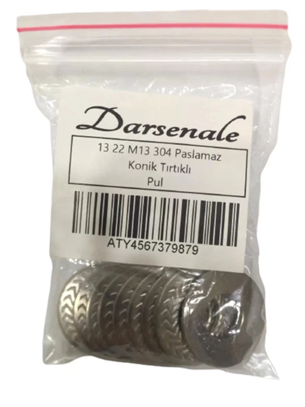 Krom Pul 304 Paslanmaz 13-22 10 Adet - 3