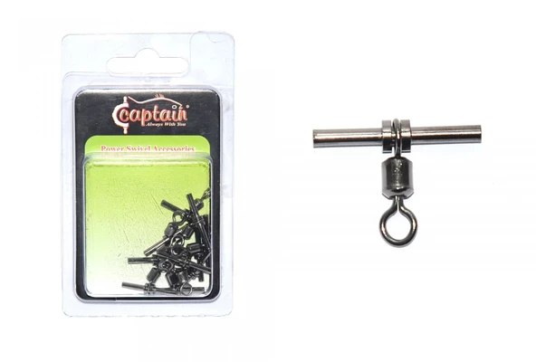 Captain 5127 Tube T Fırdöndü 10'lu Paket Black Nikel 7