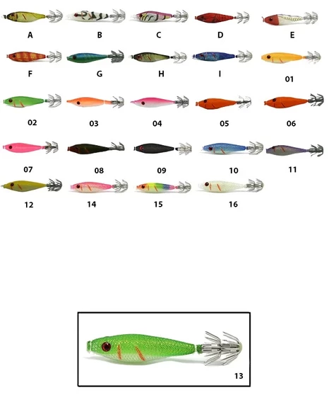 Captain 3007 Kalamar Zokası 6cm Metsuki Squid 13