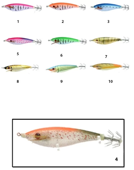 Captain 3010 Kalamar Zokası 7cm Flash Filinta Squid 4