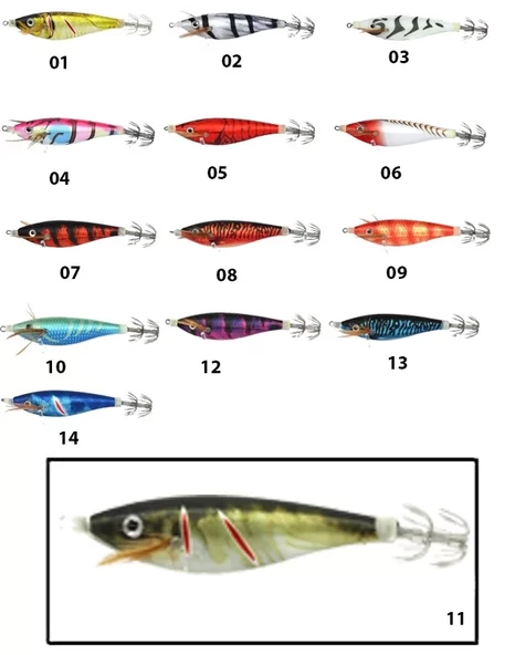 Captain 3015 Kalamar Zokası 7cm Toto Zogga Squid 11