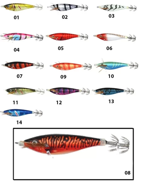 Captain 3015 Kalamar Zokası 7cm Toto Zogga Squid 08 - 1