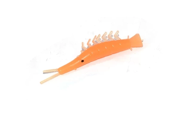 Captain 3052 Silikon Karides 6cm Suni Yem 5'li Paket 004