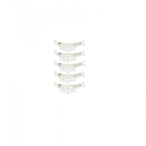 Captain 3051 Silikon Karides 3.5cm Suni Yem 5'li Paket 003