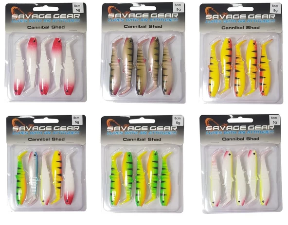 Savage gear Cannibal 8cm 5 Adet Suni Yem Savage gear-Perch