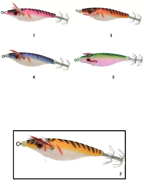 Captain 3003 Kalamar Zokası 6cm Excelance Squid 2
