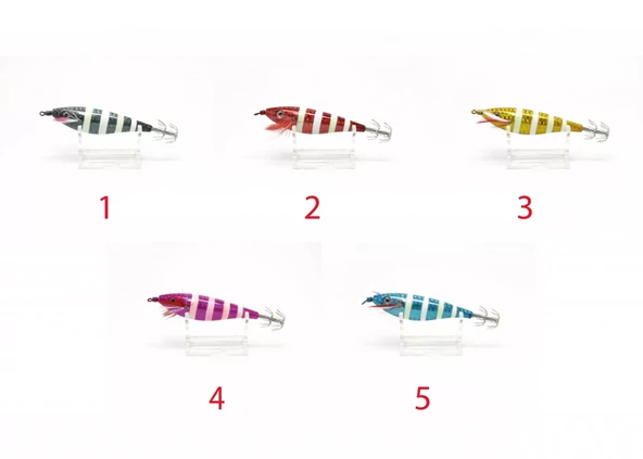 Captain 3020 Kalamar Zokası 7cm Zebra Glow 2 - 2