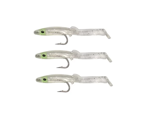 Captain 3526 Eel Fish 5cm Silikon Zargana Suni Yem 3'lü Paket E02 Silver