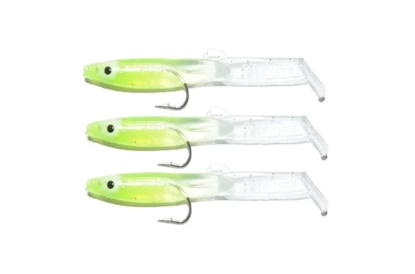 Captain 3525 Eel Fish 7.5cm Silikon Zargana Suni Yem 3'lü Paket E05 Green