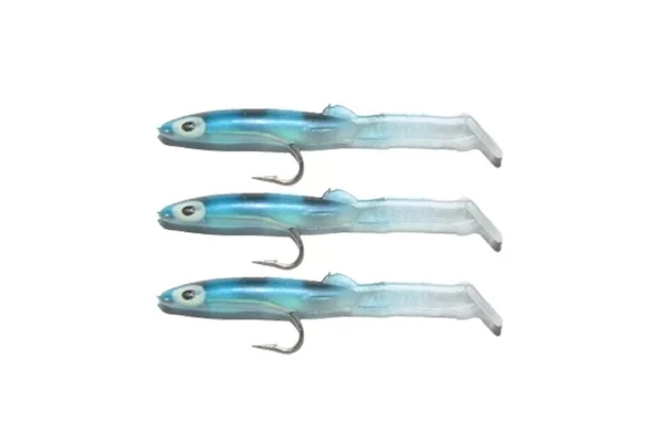 Captain 3526 Eel Fish 5cm Silikon Zargana Suni Yem 3'lü Paket E20 Black