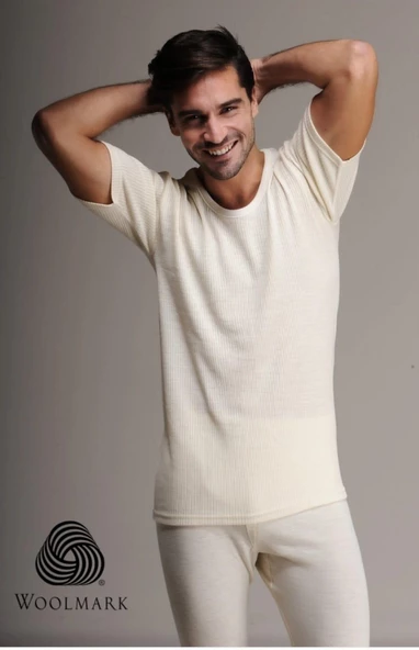 HASYÜN 1000 ERKEK %100 YÜN KISA KOL FANİLA 3 ADET ürün görseli 1