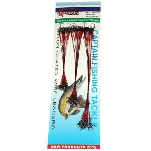 Captain 2920 Çelik Tel Kartela Set 7 Kat 16 kg Çeker 60'lı Paket Kırmızı