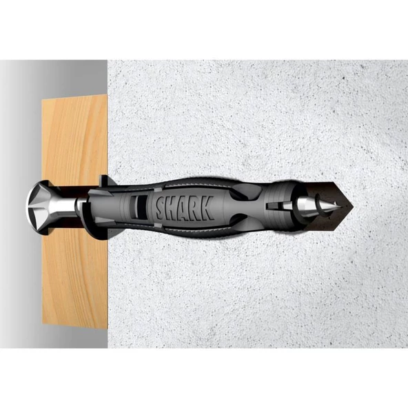 Würth Shark Pro 8X46 10 lu Süper Siyah Ahtapot Dübel Buldex Vida - 2