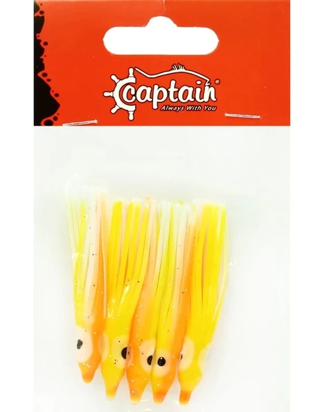 Captain 3593 Octopus Pride 5cm Ahtapot Sübye 5'li Paket Suni Yem 089