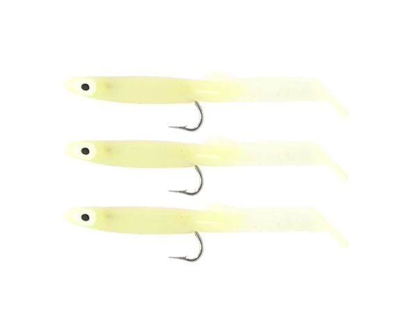 Captain 3525 Eel Fish 7.5cm Silikon Zargana Suni Yem 3'lü Paket E13 Glow
