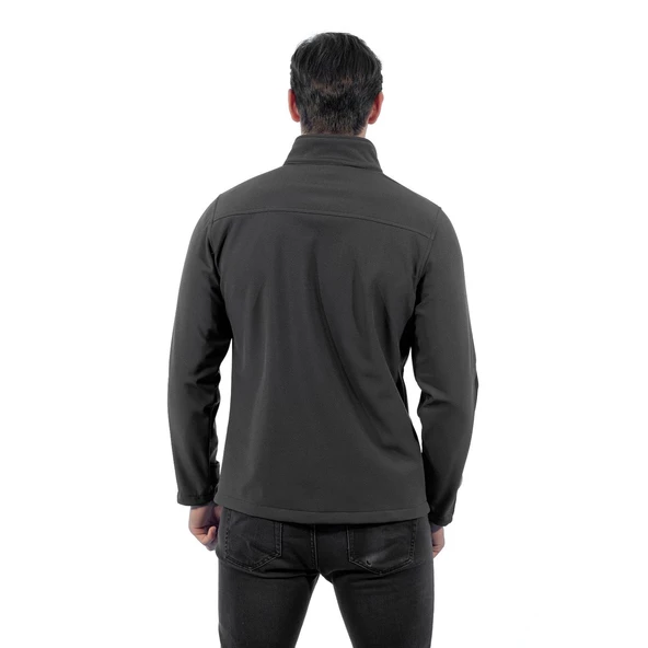Şensel, SoftShell Mont, Koyu Gri -91E632- Su İtici - 4