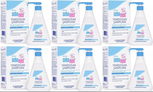 Sebamed Bebek Şampuanı 500ML Pompalı (Yenidoğanlar İçin) (6 Lı Set)