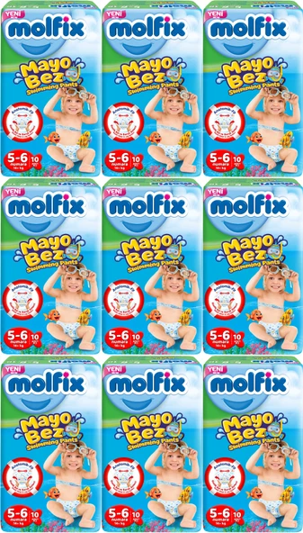 Molfix Swimming Pants (Mayo Bez) Beden:5-6 (14+Kg) 90 Adet