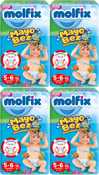 Molfix Swimming Pants (Mayo Bez) Beden:5-6 (14+Kg) 40 Adet