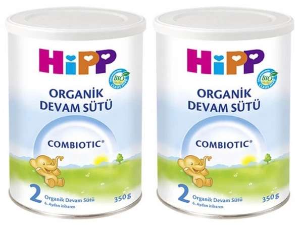 Hipp Organik Combiotic Bebek Sütü 350GR No:2 (2 Li Set) ürün görseli