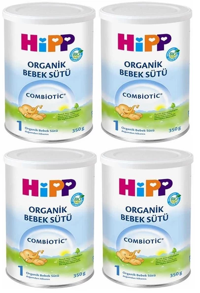 Hipp Organik Combiotic Bebek Sütü 350GR No:1 (4 Lü Set) ürün görseli