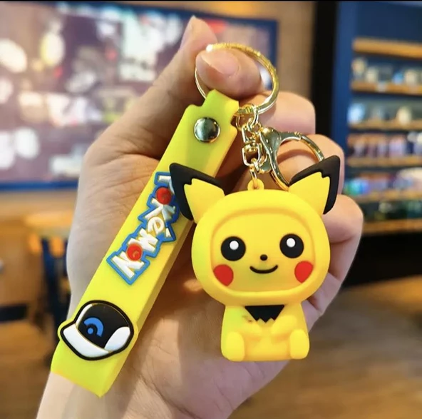 Pokemon - Pikachu Silikon Anahtarlık - Resim 6
