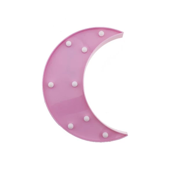 24cm Led Işıklı Plastik Ay Dede Gece Lambası - 2