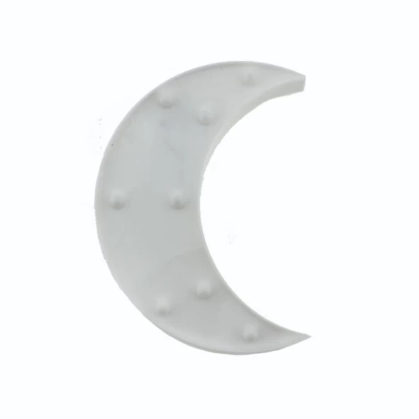 24cm Led Işıklı Plastik Ay Dede Gece Lambası - 4