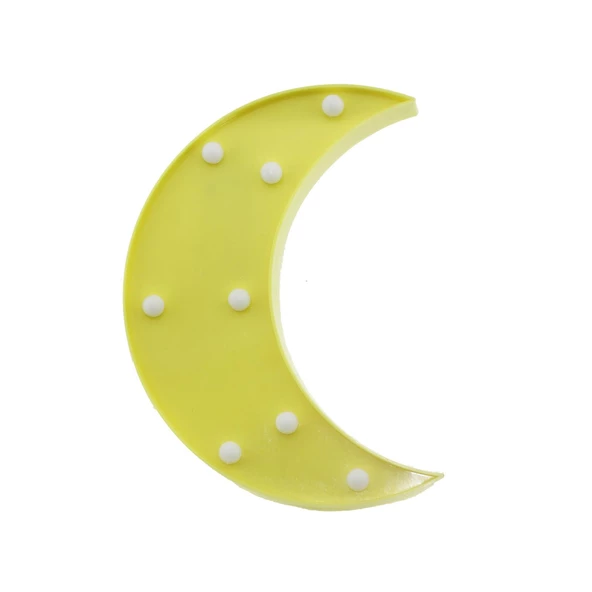 24cm Led Işıklı Plastik Ay Dede Gece Lambası - 5