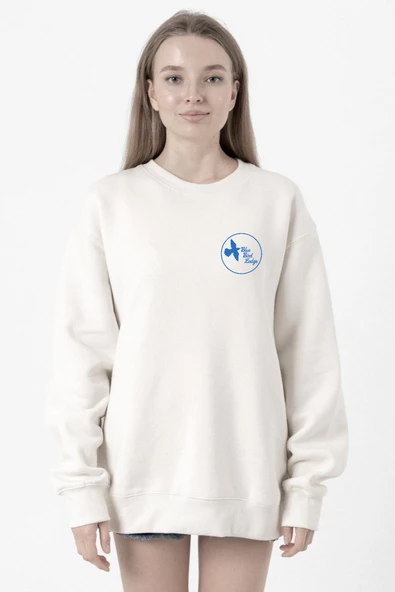 The Mentalist Blue Bird Lodge Beyaz Kadın 2ip Sweatshirt