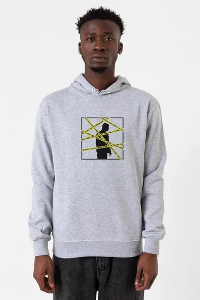 The Mentalist Crime Scene Tape Grimelanj Erkek Kapşonlu 3ip Sweatshirt