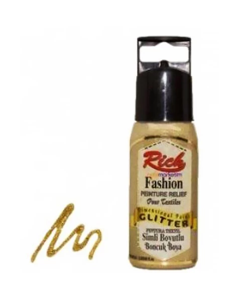 Rich Simli Boyutlu Boncuk Boya 60cc Altın 060950