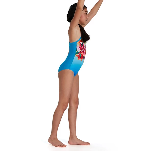 SPEEDO KIZ ÇOCUK YÜZÜCÜ MAYOSU PLMT TSRP MSBK JF BLUE/YELLOW 8-09533H111 YZM - 2