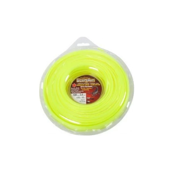 Scorpion Sarı 6 Köşe Akrep Misina 3.3MM 45M