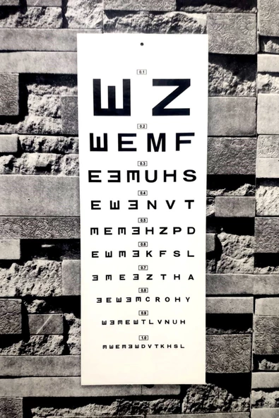 Göz Eşeli Işıksız - Snellen Eşeli - Karton ürün görseli