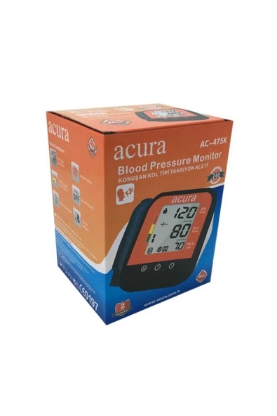 Ac-475k Koldan Ölçer Türkçe Konuşan 240 Hafızalı Dijital Tansiyon Aleti ürün görseli