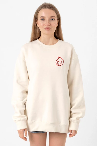 The Mentalist Red John Pocket Ekru Kadın 2ip Sweatshirt