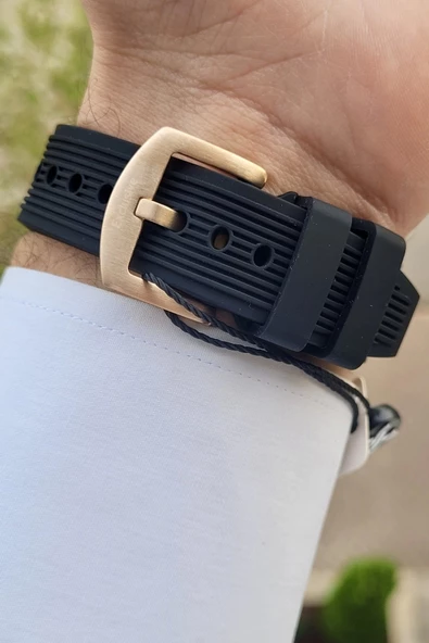 Daniel Klein DKISTE849 Kasası Rose Kordonu Siyah Renk İç Göstergeleri Aktif Erkek Kol Saati - Resim 5